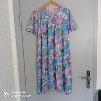 Robe vintage motifs pastel t44/46