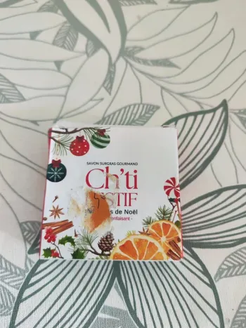 Mobius ch'ti festif savon surgras gourmand 100g à utiliser 18 mois après ouverture