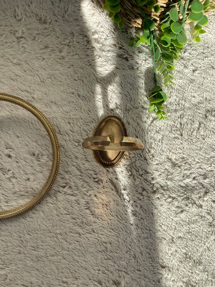 Ensemble anneau porte serviette et porte gobelet - Vintage - photo numéro 2
