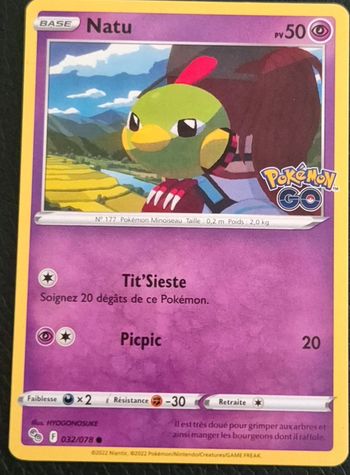 Natu Pokémon Go