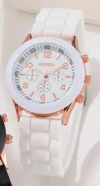 Montre femme blanche