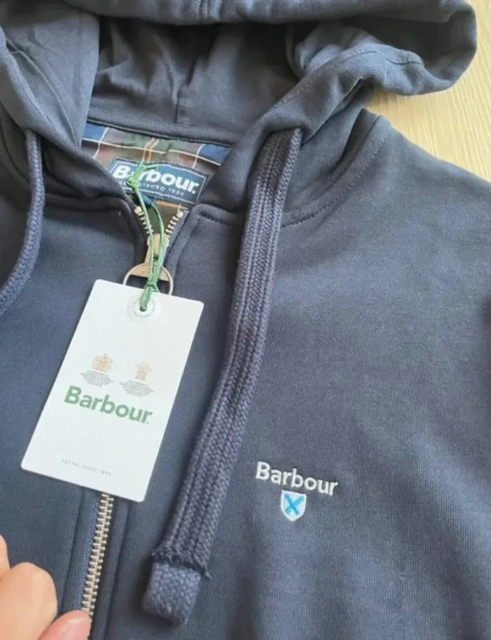 Sweat À Capuche Barbour Taille S - photo numéro 3
