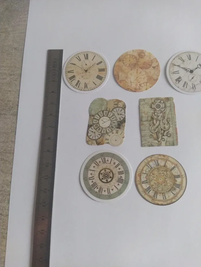Lot de stickers thème horloge (lot C) - photo numéro 4
