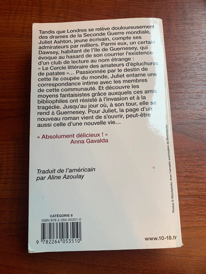 Livre Le Cercle littéraire des amateurs d’épluchures de patates Mary Ann Shaffer et Annie Barrows - photo numéro 2