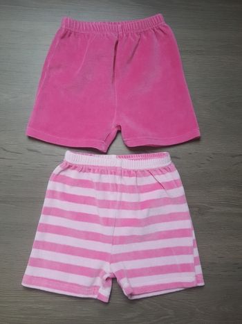 Lot de 2 shorts taille 18 mois