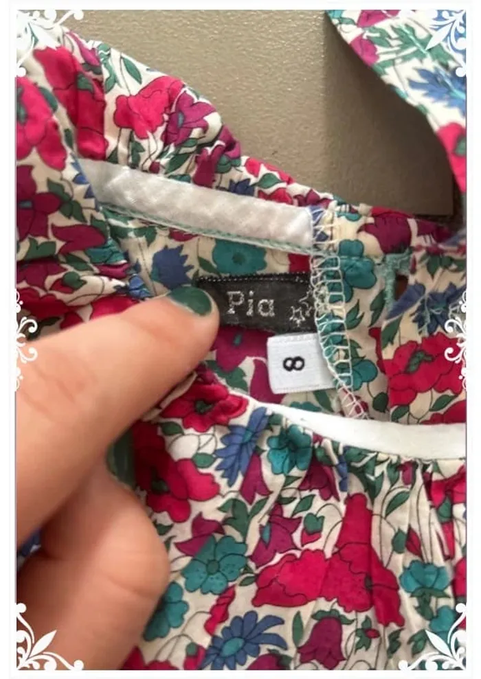 🌸 Chemisier fleuri liberty Pia Taille 8 ans 🌸 - photo numéro 4