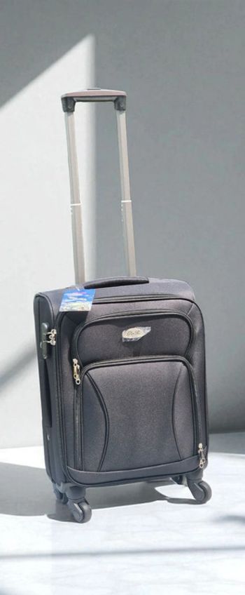 Valise cabine 55 cm en tissu noir neuve