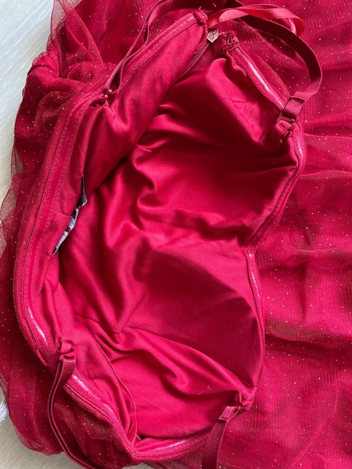 Robe de soirée rouge scintillantes - taille 38 - photo numéro 6