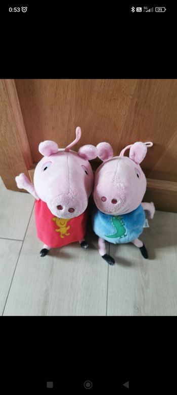 Lots Peluche Peppa pig