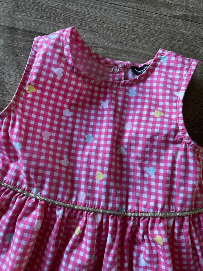 Robe Vichy cœur In Extenso t.24m - photo numéro 2