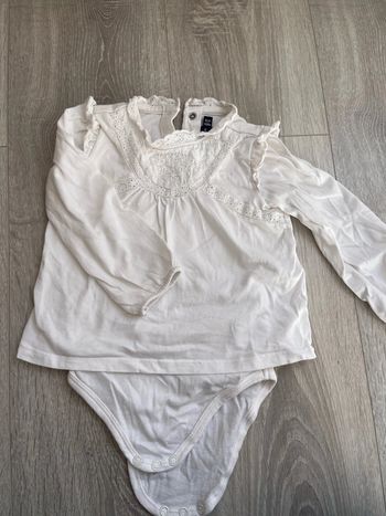 Body tee shirt manche longue bébé fille 18 mois