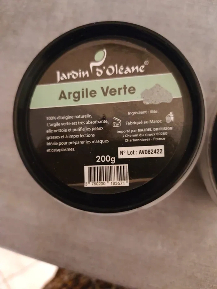 2 pots d'argile verte un pot de savon noir et 2 pots de ghassoul - photo numéro 3