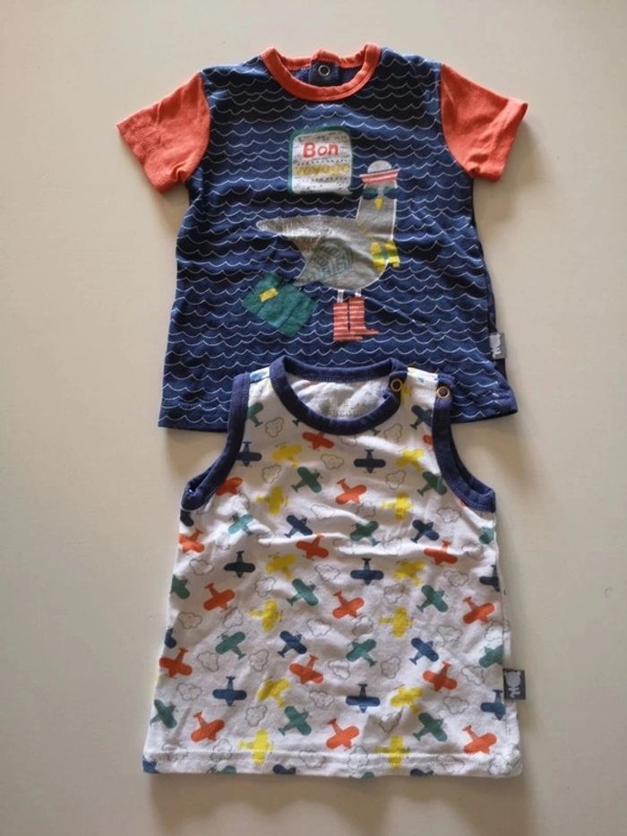 Lot 2 debardeur petit beguin 6 mois