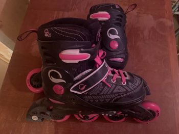 Roller noire et rose