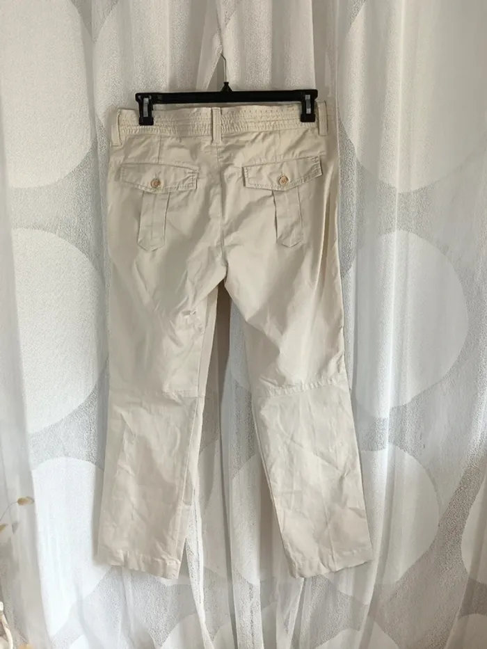 Marithé François Girbaud "Pantalon Écru droit" t. 42 - photo numéro 4