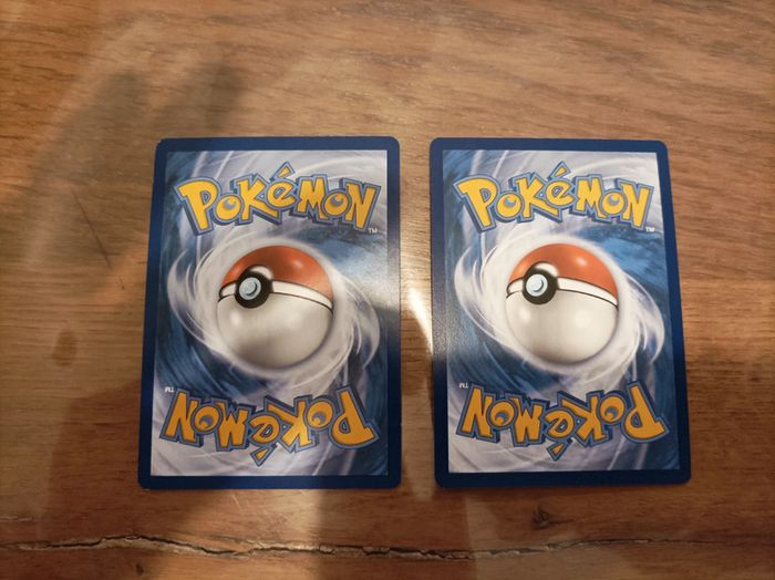 Lot de 2 cartes Pokemon 151 Magicarpe Léviator Holo - photo numéro 2