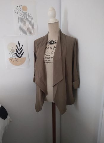 🌸Veste fluide kaki manches ¾ Pimkie neuf🌸