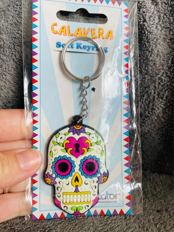 Porte clefs tête de mort Mexique - photo numéro 3