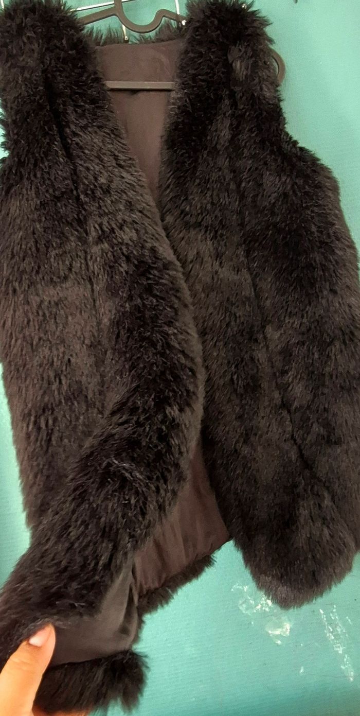 Veste en fourrure ans manche - photo numéro 7