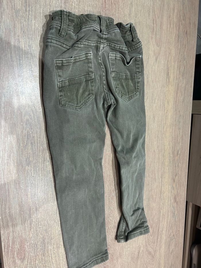 Pantalon réglable type jean vert 5 ans - photo numéro 6