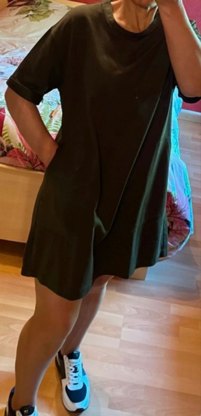 Robe Zara Vert Kaki avec poches taille M /38 Zara - photo numéro 9