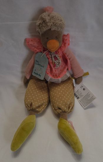 Doudou peluche la poule Zaza 43 cm - Les Tartempois - Moulin Roty