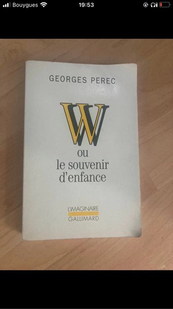 W ou le souvenir d’enfance