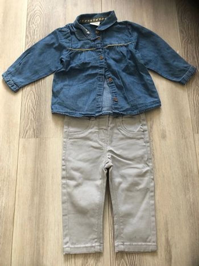 Pantalon et chemise en jean