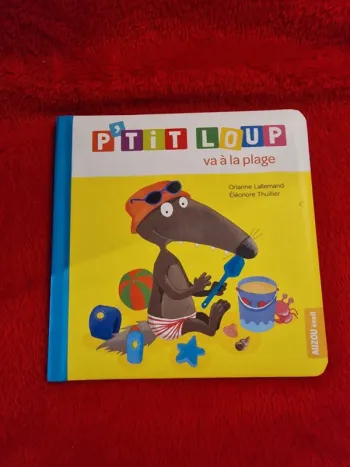 Livre p'tit loup va à la plage