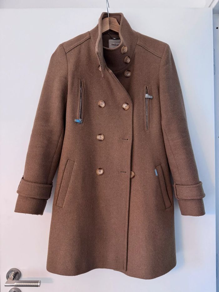 Manteau mi-long en laine Salsa - photo numéro 3