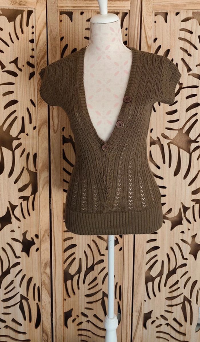 pull manches courtes décolleté plongeant T L Celopwoman - photo numéro 3