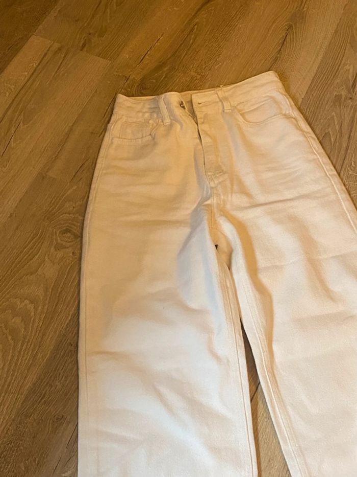 Jean large, over size blanc femme - photo numéro 2