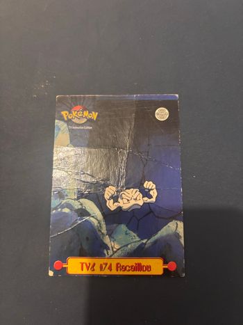 Carte Pokémon topps Racaillou TV6 74