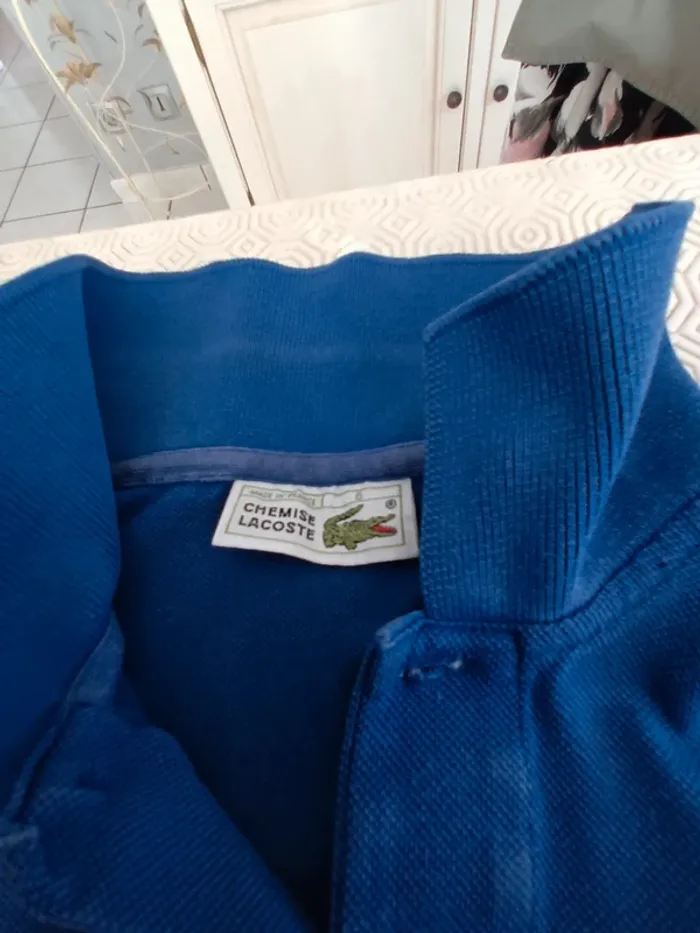 Polo Lacoste T 40/42 bleu - photo numéro 3