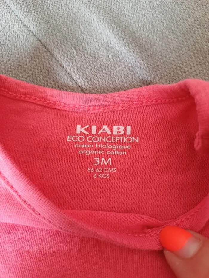 T-shirt manches longues kiabi 3 mois - photo numéro 3