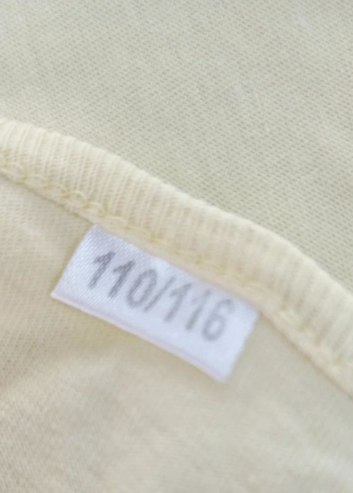 T-shirt 110-116 cm jaune Zeeman - photo numéro 6