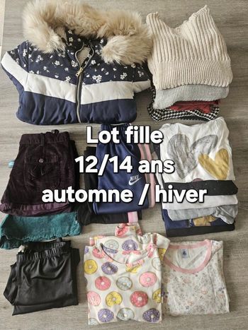 Gros lot vêtements fille 12/14 ans 