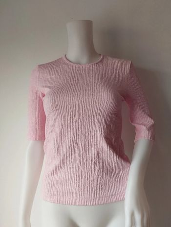 Blouse manches courtes effet gaufré Mango taille s