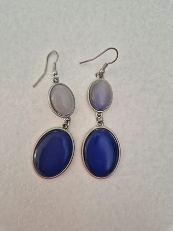 Boucles d'oreilles bleu