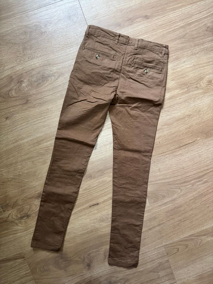 Pantalon Chino marron skinny - photo numéro 3