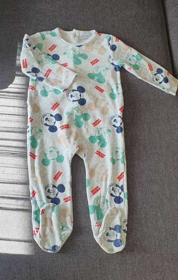 Pyjama mixte 1 pièce Mickey Mouse