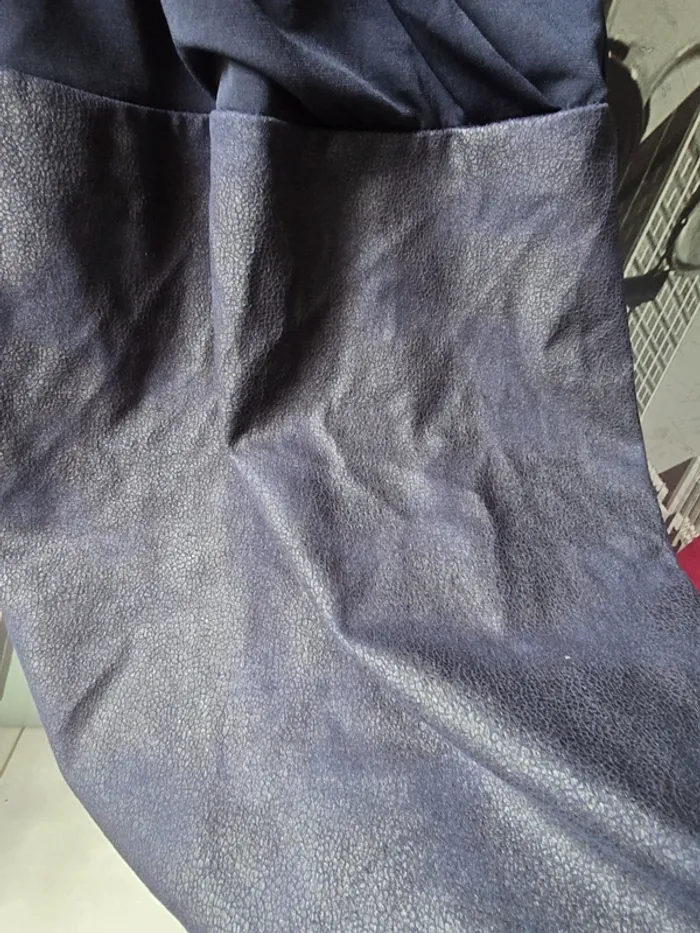 Robe femme bleu marine bi-matière – Taille S - photo numéro 3