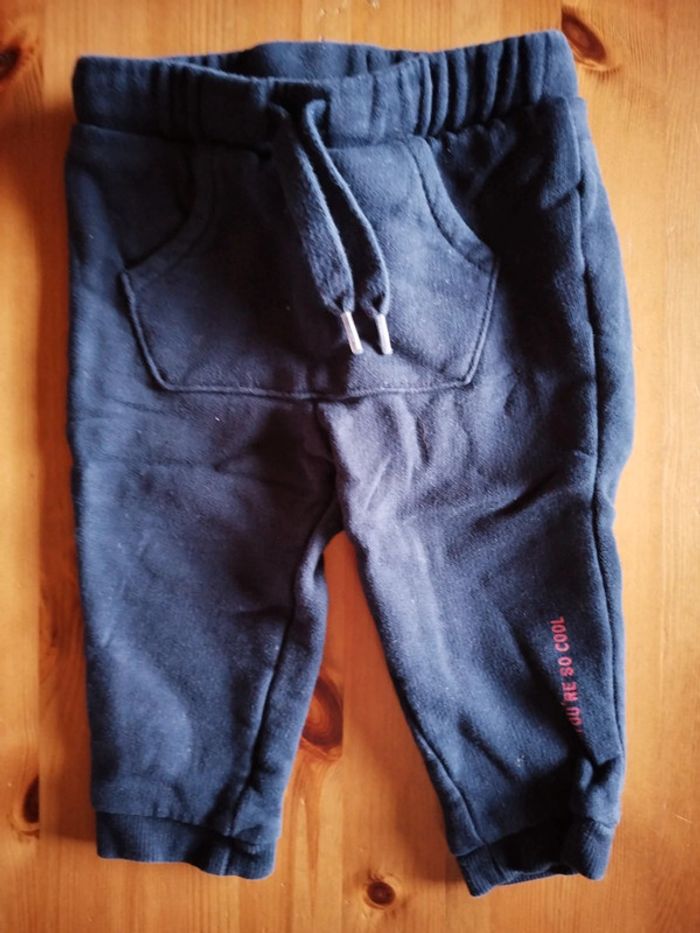Pantalon bébé bleu marine taille 9 mois