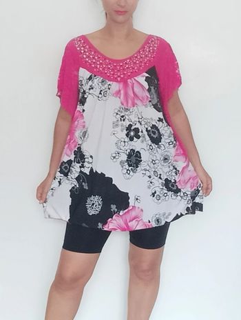 Tunique fluide manches papillon TU