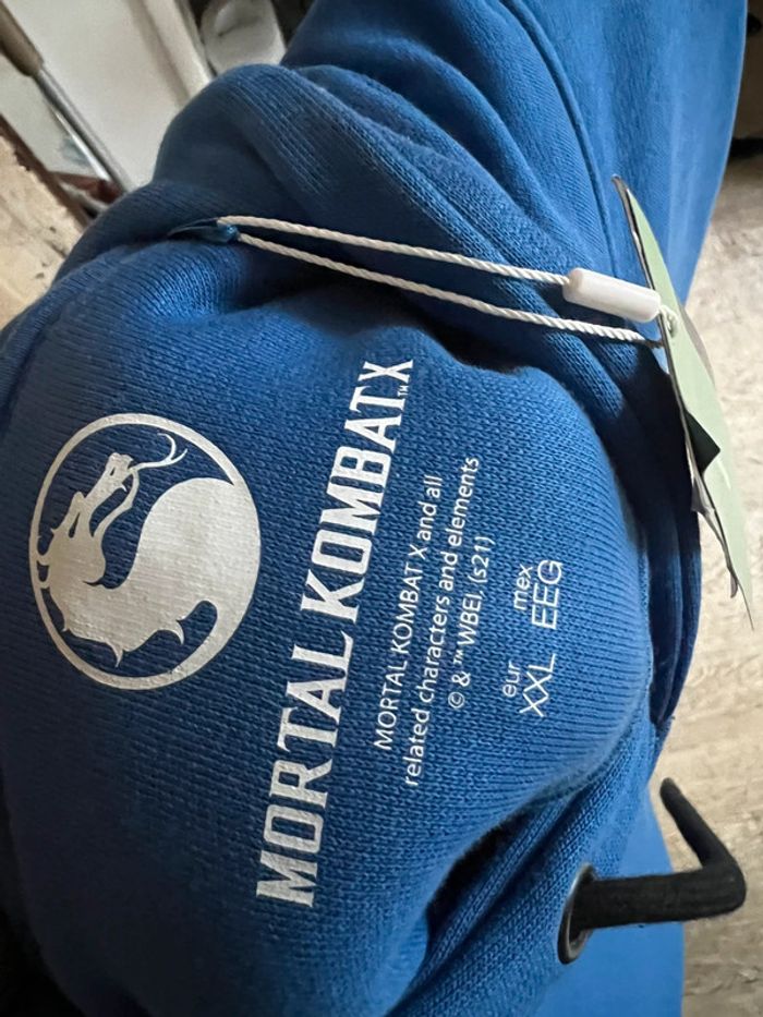 Pull bleu Celio neuf avec étiquette XXL mortal combat - photo numéro 4