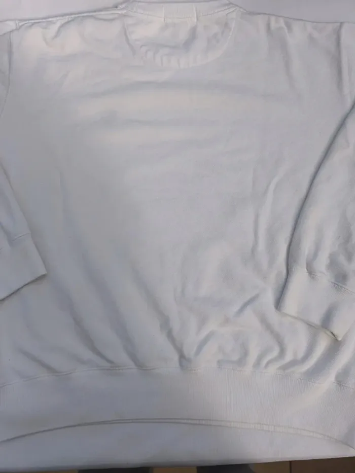 Pull Ralph Lauren homme taille XL blanc logo bleu marine Polo excellent état - photo numéro 13