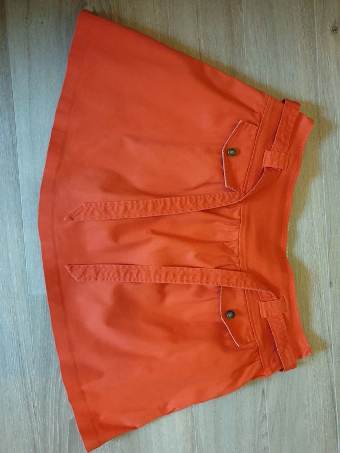 Jupe orange taille 42
