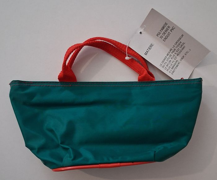 Pochette zippée imperméable rouge et verte pour les enfants - photo numéro 3