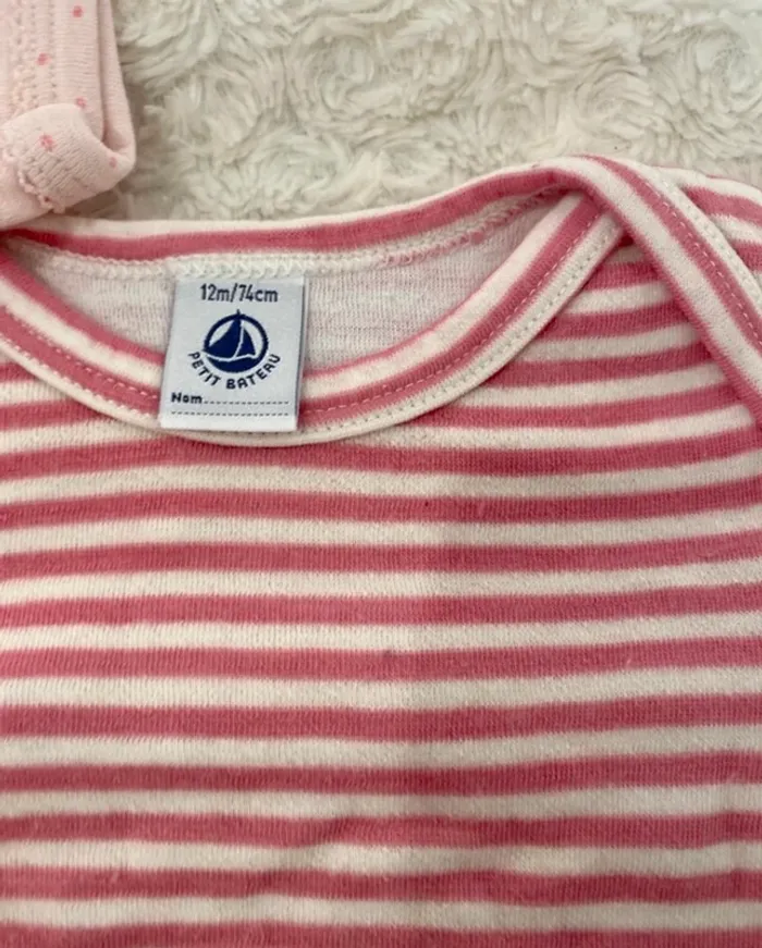 Lot de 2 sous pyjamas Petit Bateau - photo numéro 2