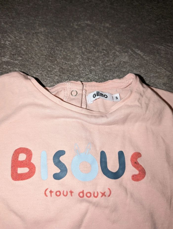 T-shirt à manches longues fille 3 ans - photo numéro 2